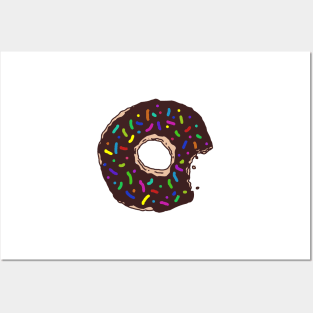 Chocolate and Sprinkles Donut Posters and Art